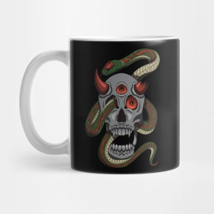 Evil skulls and tricky snakes Mug